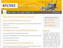 Tablet Screenshot of filtrex.cz
